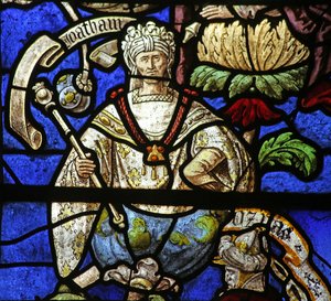 Window depicting King Lotham on the Tree of Jesse by French School